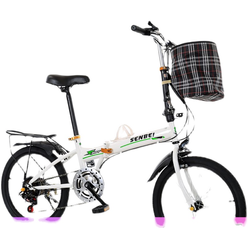 极速20寸折叠自行车变速女w式超轻便携大人轻便成人小型脚踏上班