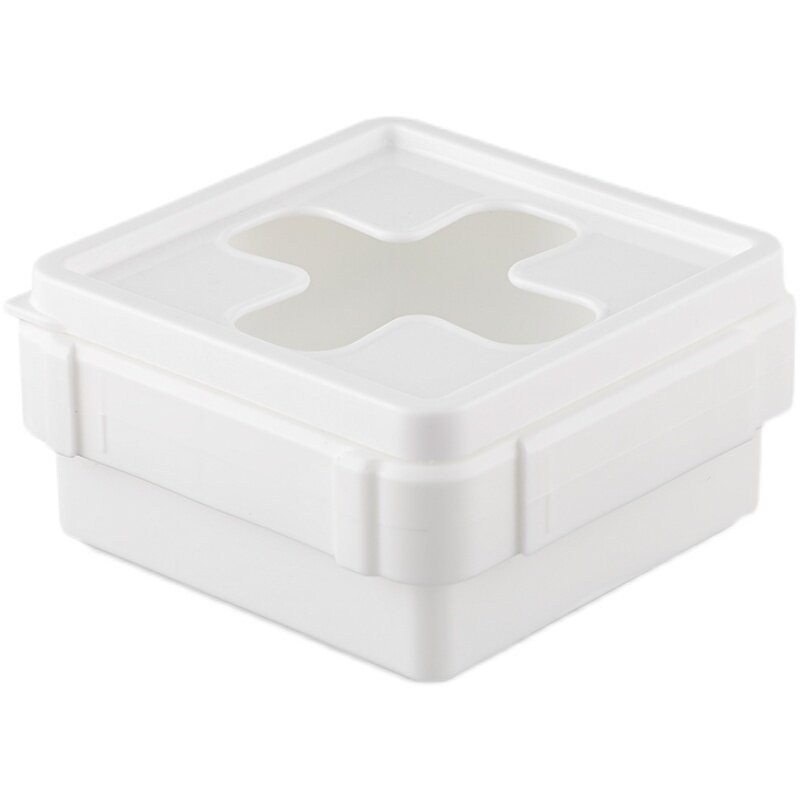 极速厨房水槽滤网收纳盒十字口易取物小白盒杂物整W理盒子贴壁置