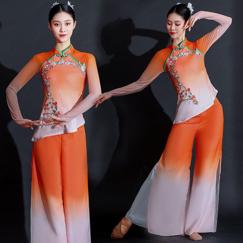 极速秧歌舞蹈演出服女新款2025新款古I典舞女飘逸现代舞中国风艺