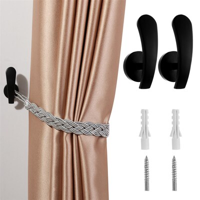 极速.2Pcs Rfetro Curtain Holdback Curtain Tieback Wall Mount