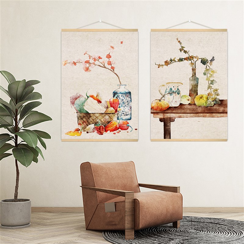 民俗趣味餐厅墙壁挂画复古怀旧布艺挂画I饭店餐馆挂画新中式装饰图片