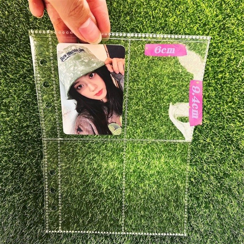 极速四宫格卡册内页九宫q格紧凑加厚小卡3寸挡板超透2孔20丝3孔