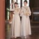 香槟色中国风复古显瘦姐妹团伴娘礼 春季 极速中式 伴娘服i2025新款