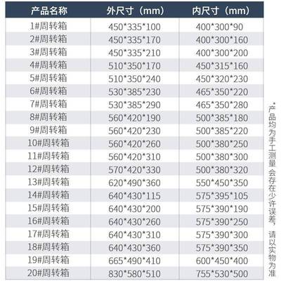 极速塑号大料周转箱收纳收纳箱长方形F物流中转箱货胶周转筐框箱