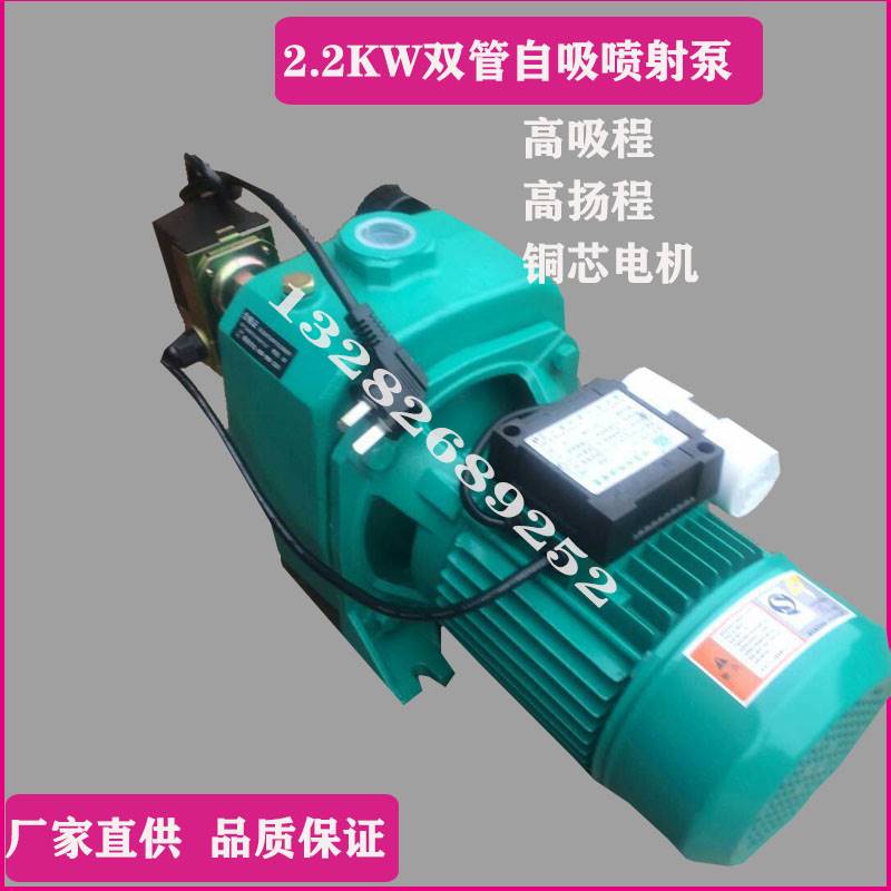 极速家用自吸泵高吸程深井大吸y力抽水机双管喷射泵自来水高扬程