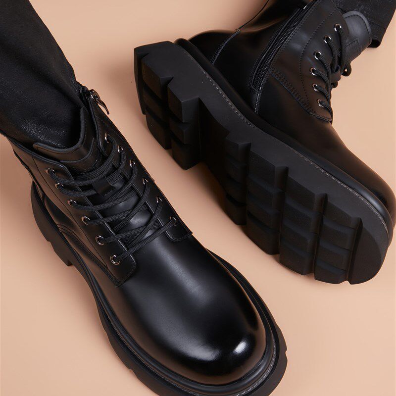 新品2026新款马丁靴男款男士靴子皮鞋棉鞋男鞋切尔西X靴工装靴黑