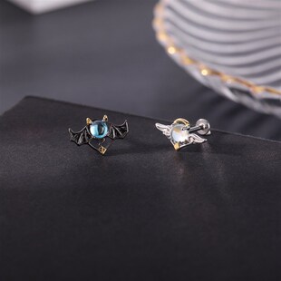 极速ZS 16G 1PC Devil Septum Ring foFr Halloween Party Staine