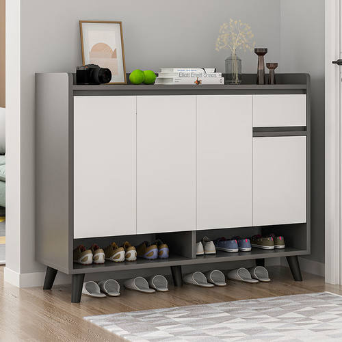 新品鞋柜c家用门口简约现代北欧式大容量储物置物柜多功能收纳阳