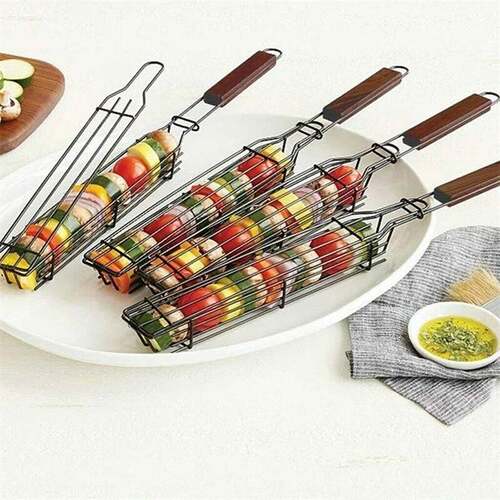 新品2pcsc Barbecue Baskets BBQ Grill Kitchen essories Outdoo