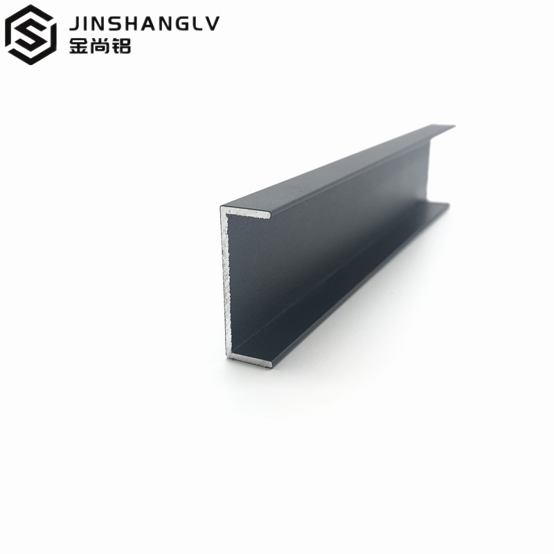 极速铝合金u型槽30x10x1磨砂黑色烤漆Hu形槽铝合金型材包边条U型