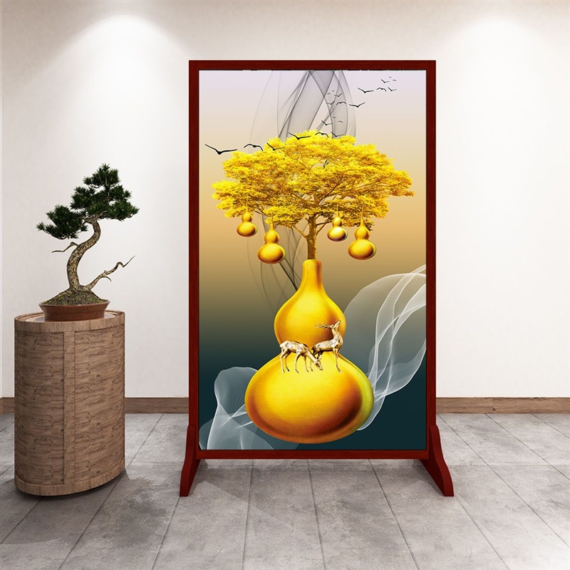 极速中式屏风隔断墙客厅家用进门玄关F卧室办公室遮挡双面移动风