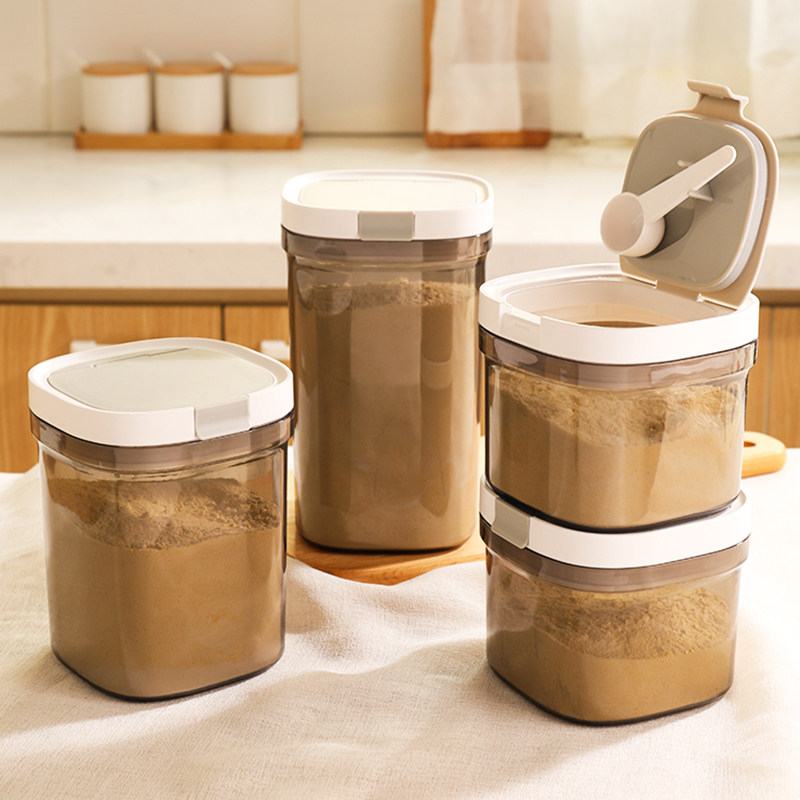极速避光奶粉罐h密封罐防潮婴儿米粉专用储存罐分装盒子便携外出
