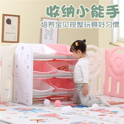 极速儿童围栏宝宝游乐园室内滑滑梯秋千J组合爬行垫游戏防护栏婴