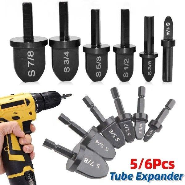 5/6/PCS Tube Pipe Expander Copper Tube Hex Shank Pipe