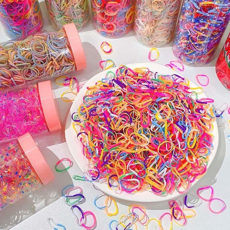 Girls Rubber Band Disposable Black Rubber Band Thickened Ba