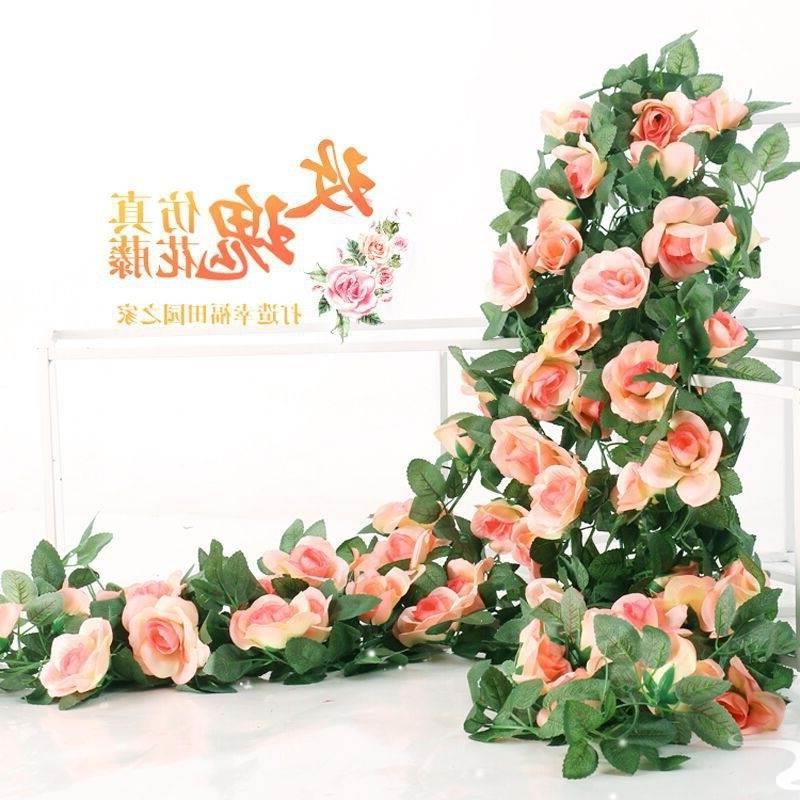 2m Artificial Flowers Rose Ivy Vine Wedding Decoration Real