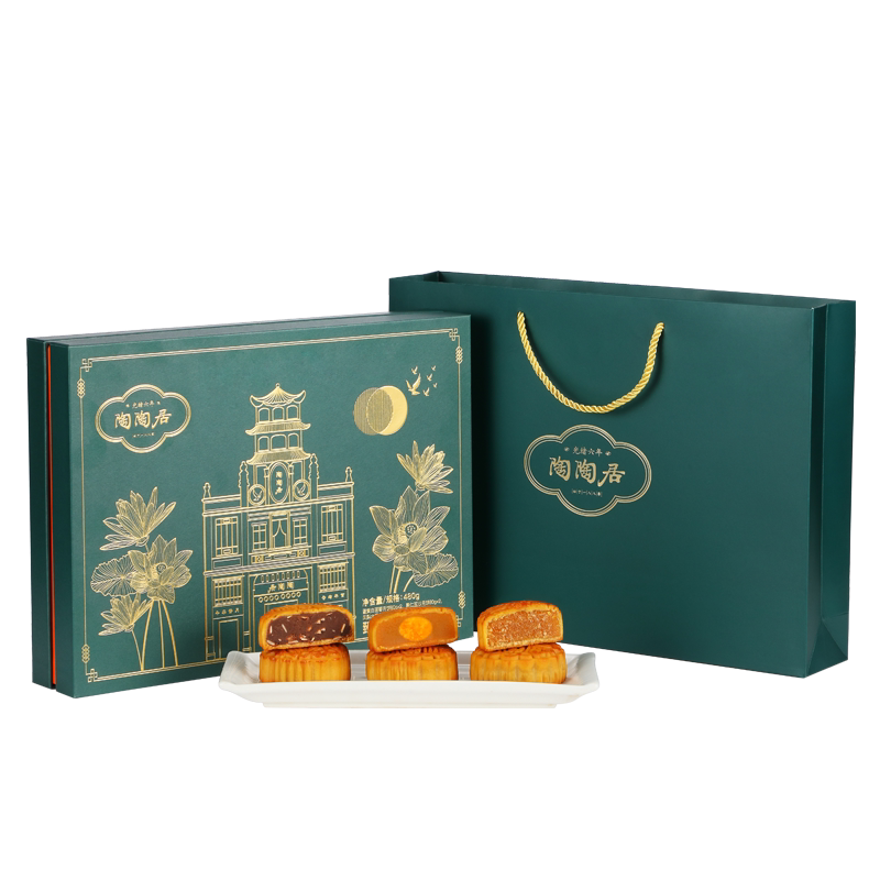 陶陶居繁花锦月双蛋黄莲蓉饼720g