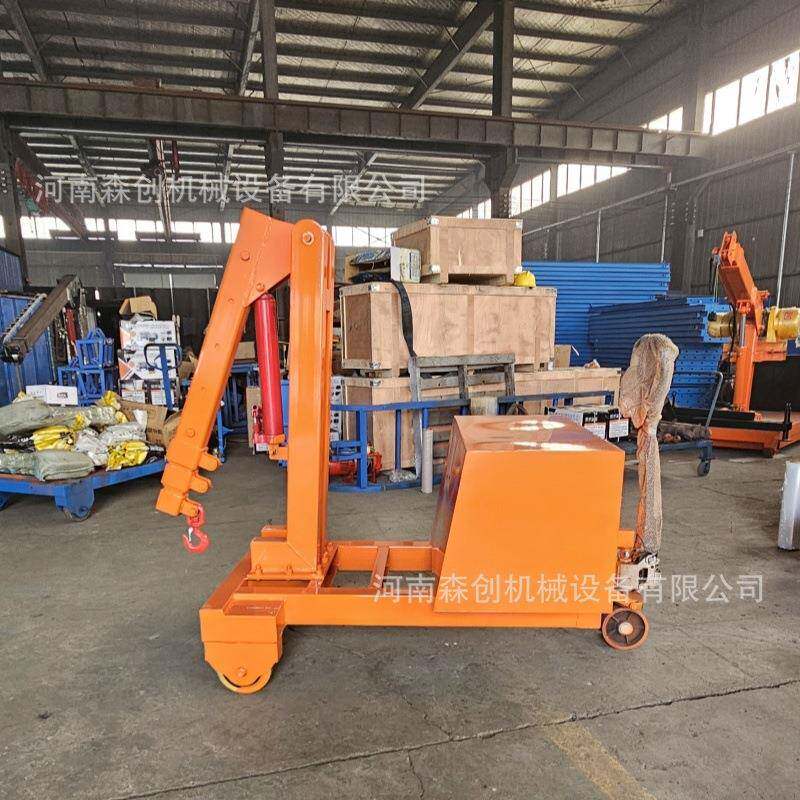简易小吊车手动伸缩吊臂电动升降小型起重吊机人工推拉吊运机