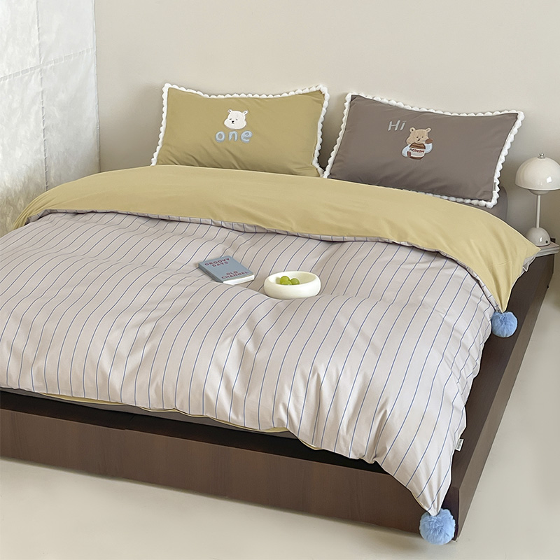 床单款4件全棉磨毛卡通
