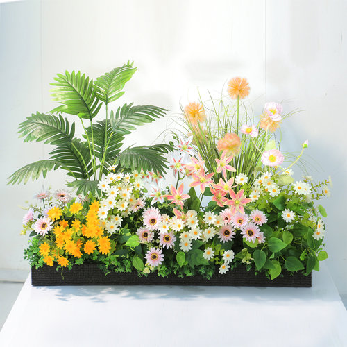 仿真花假花摆设餐厅隔断装饰花