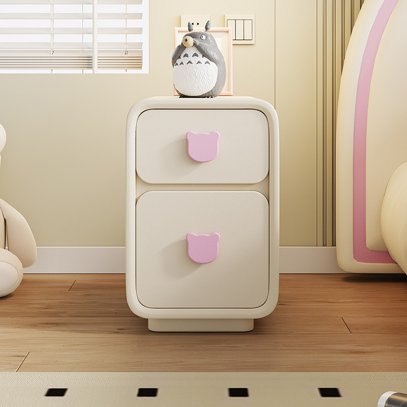 儿童奶油风实木床头柜现代简约可爱卡通床边柜卧室创意床边收纳柜,住宅家具,床头柜,淘宝优惠券,粉丝福利购,淘宝优惠卷