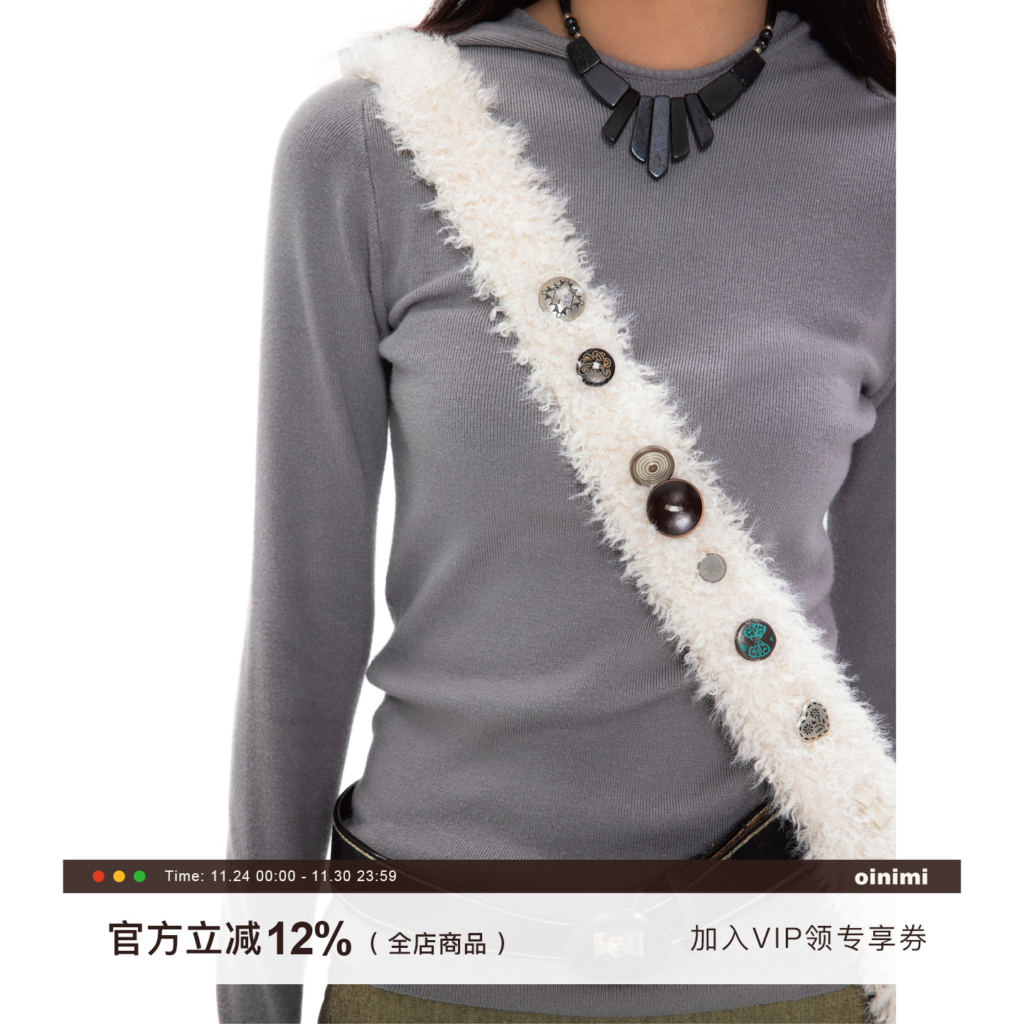 造型感大容量通勤斜挎包