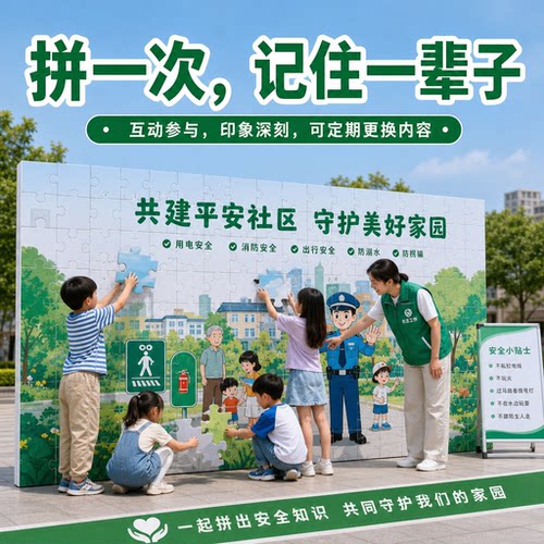 公益活动宣传拼图定制