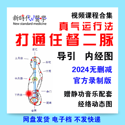 中医视频真气运行法打通任督二脉教学课程全集教音乐程自学入门