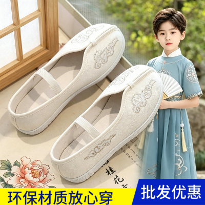 儿童汉服鞋春秋新款学生表演鞋