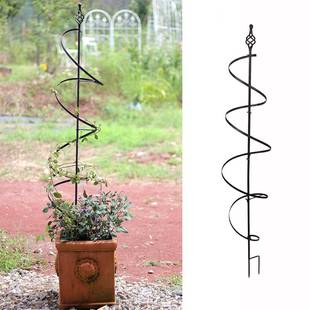 园艺绿植铁艺支架螺旋伞形玫瑰爬藤架月季铁线莲攀藤蘑菇蔷薇花架