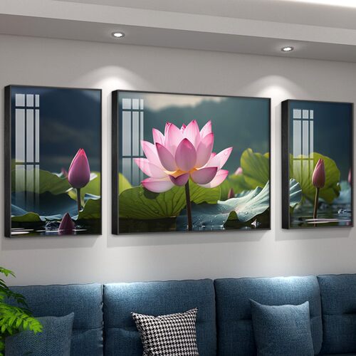 沙发背景墙装饰画轻奢高档新款话