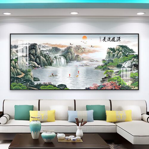 新中式客厅装饰画高档沙发墙壁画