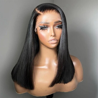 11Grade Brailian Straight Bob 13*4 Frontal Human Hair 18inch