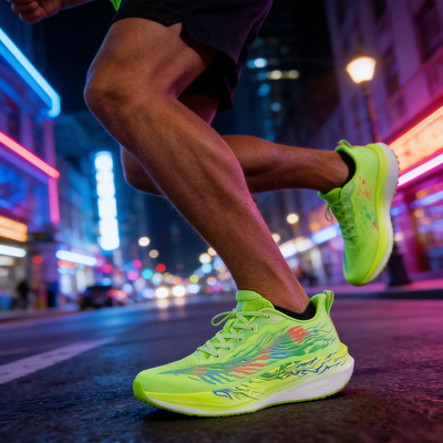 安德詹姆斯情侣减震透气跑步鞋