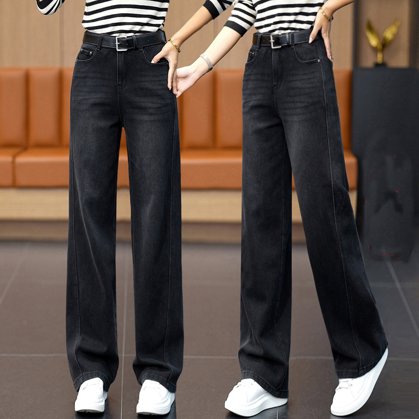 牛仔裤显高显瘦新款促销