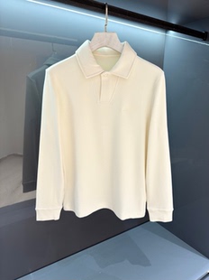 2025秋冬新款 POLO衫 时尚 男士 刺绣简约商务休闲翻领长袖 老钱风男装