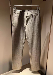 25秋冬羊绒混纺修直筒商务简约百搭休闲西裤 意式 ZZ老钱风轻奢男装