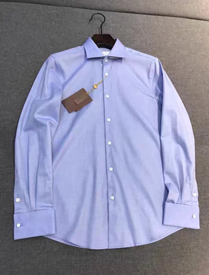 意式老钱风男装商务简约衬衫26春季纯棉方领长袖优雅通勤男士衬衣