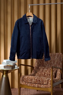 男士 灯芯绒棉服 老钱新贵版 行政休闲翻领夹克棉外套 34500