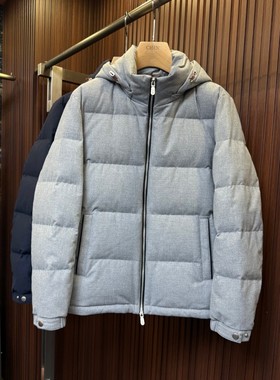 老钱新贵男装秋冬新款老钱风男士休闲连帽羽绒服保暖防风高端外套