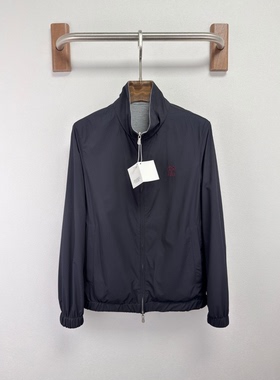 意式老钱风男装2026春夏新款莫代尔羊毛混纺双面穿夹克休闲外套