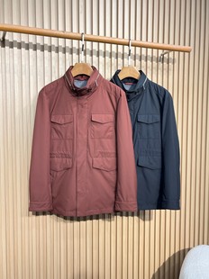 多口袋猎狩猎立领外套男士 老钱风男装 老钱风时尚 新款 休闲夹克 秋季