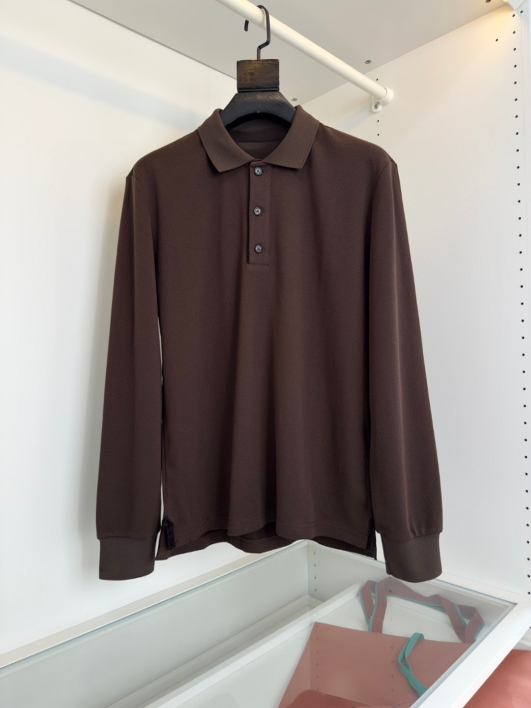 老钱风毛衣2025秋冬新款欧美轻奢翻领长绒棉混纺长袖polo衫外套