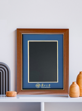 中国国内大学毕业证书装表框实木A4相框港澳台大学入取证书相框