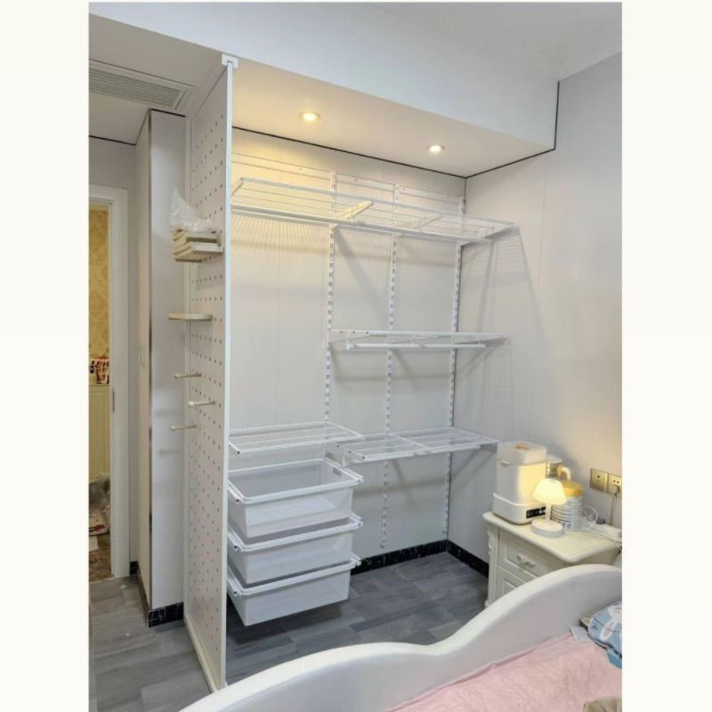 金属衣柜衣帽间洞洞板屏风隔断墙客厅入户玄关实木置物架三面卡槽,收纳整理,收纳洞洞板,淘宝优惠券,粉丝福利购,淘宝优惠卷