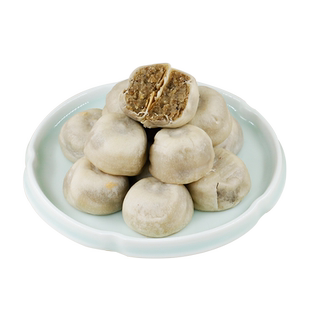 九度七绿豆饼0蔗糖冰皮红豆紫薯芋泥饼传统糕点健康零食品旗舰店