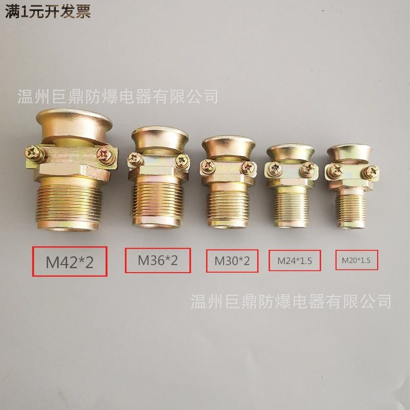 防爆压紧螺母带压条喇叭嘴矿用防
