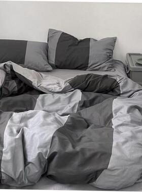 4 pcs bed sheets set beddings cotton flat sheet pillowcases1