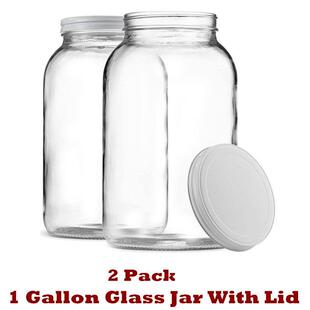 Large Glass Jar Gallon Mason Jar for Storage Wide Mouth