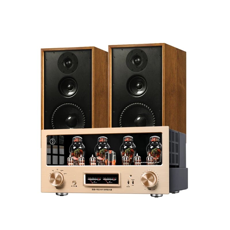 清悦h55胆机hifi组合音响高保真三分频收音机蓝牙发烧级cd播放机